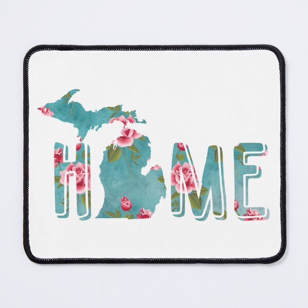 Item preview, Michigan is Home Shabby Roses Pattern designed and sold by CheriesArt.