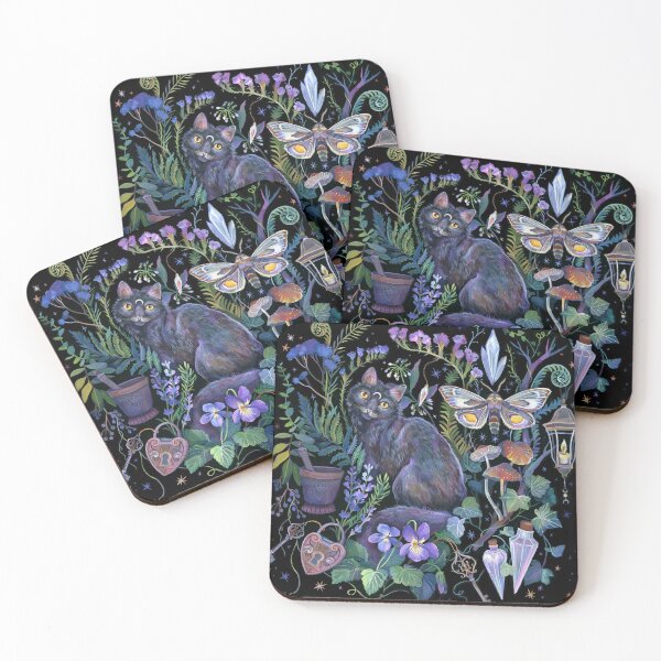 Item preview, Black Cat Potion Garden designed and sold by claramcallister.