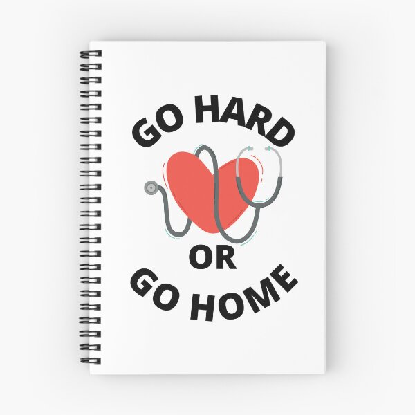 Item preview, Go hard or go home heart and stethoscope designed and sold by Medisigne.