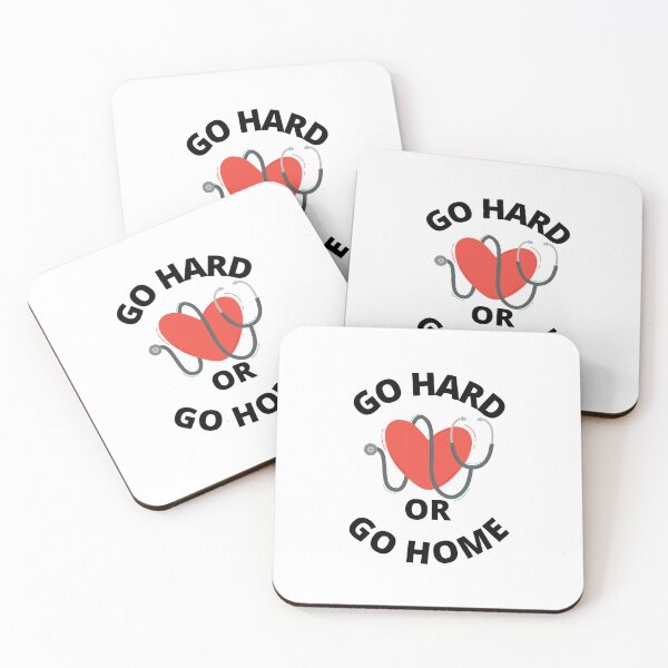 Item preview, Go hard or go home heart and stethoscope designed and sold by Medisigne.