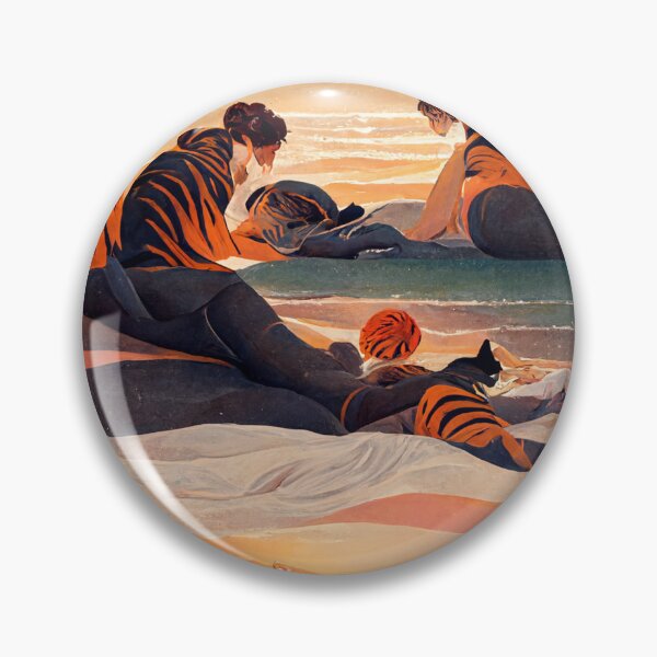 Item preview, Tigers watching the Sunset designed and sold by deificusArt.