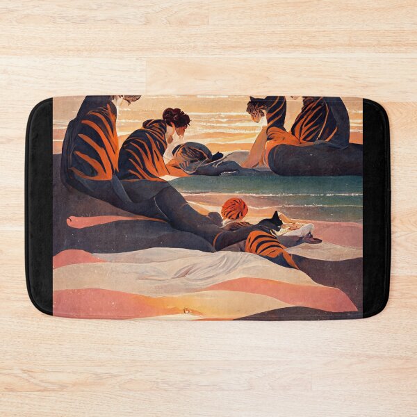 Item preview, Tigers watching the Sunset designed and sold by deificusArt.