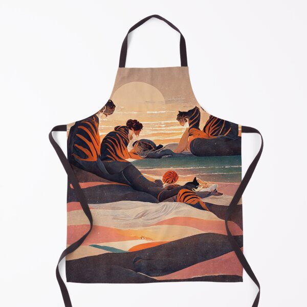 Item preview, Tigers watching the Sunset designed and sold by deificusArt.