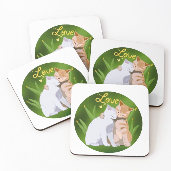 Item preview, Couple of cats hugging and in love designed and sold by altairaleon.