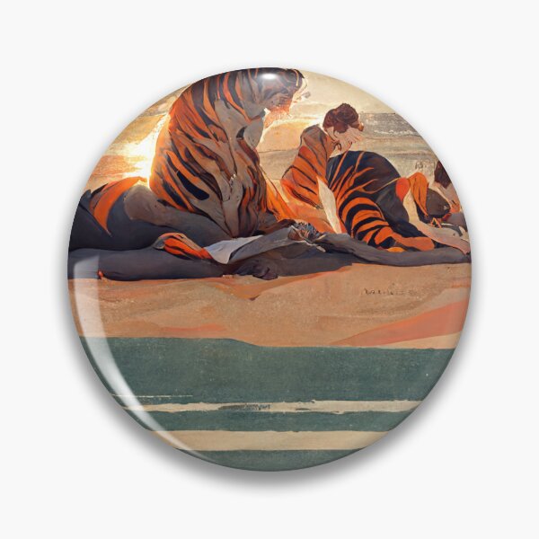 Item preview, Tigers on the Beach designed and sold by deificusArt.
