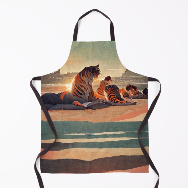 Item preview, Tigers on the Beach designed and sold by deificusArt.
