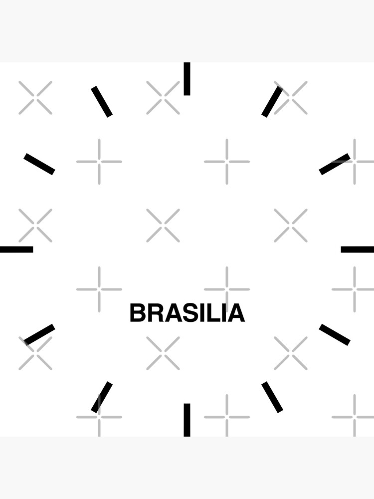 "Brasilia Time Zone Newsroom Wall Clock" Clock for Sale by bluehugo