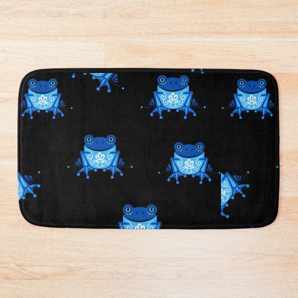 Item preview, Neon Blue Frog Pattern designed and sold by jessypaul027.