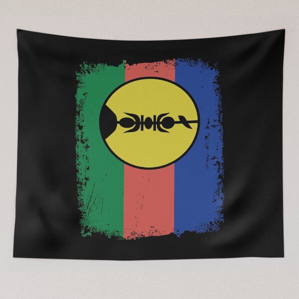 Item preview, New Caledonia Flag Distressed designed and sold by rafaeltto.