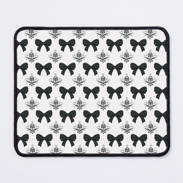 Item preview, Vintage White and Black Bow Pattern designed and sold by AtlasOfStories.