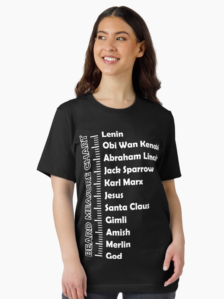 Thumbnail 1 von 7, Essential T-Shirt, Beard measure chart designt und verkauft von dynamitfrosch.