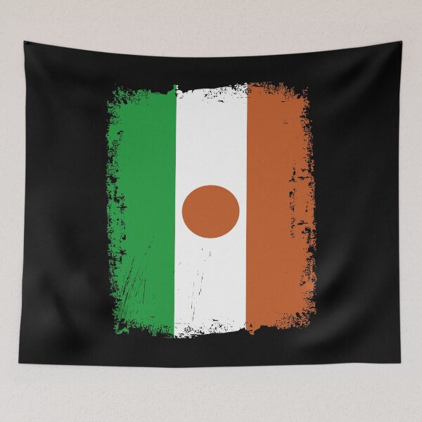 Item preview, Niger Flag Distressed designed and sold by rafaeltto.