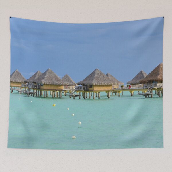 Item preview, Photograph of the iconic bungalows in Bora Bora - WelshDesigns designed and sold by welshdesigns.