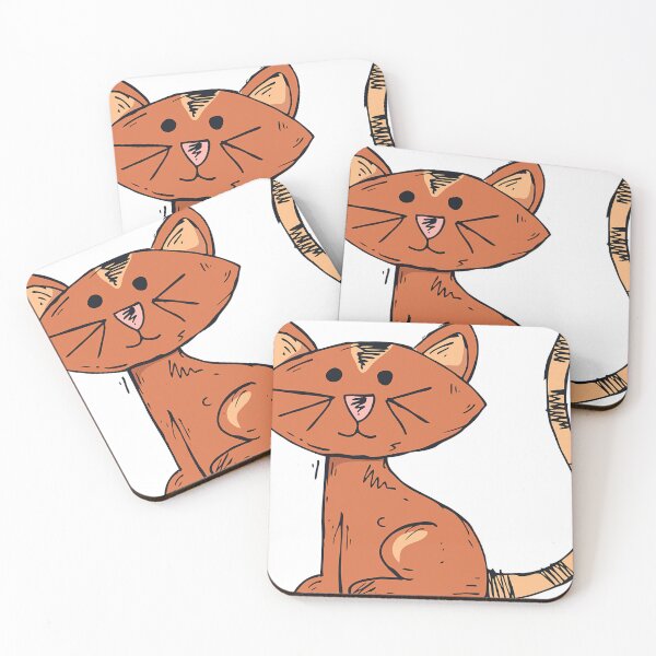 Item preview, brown cat  designed and sold by Boroja.