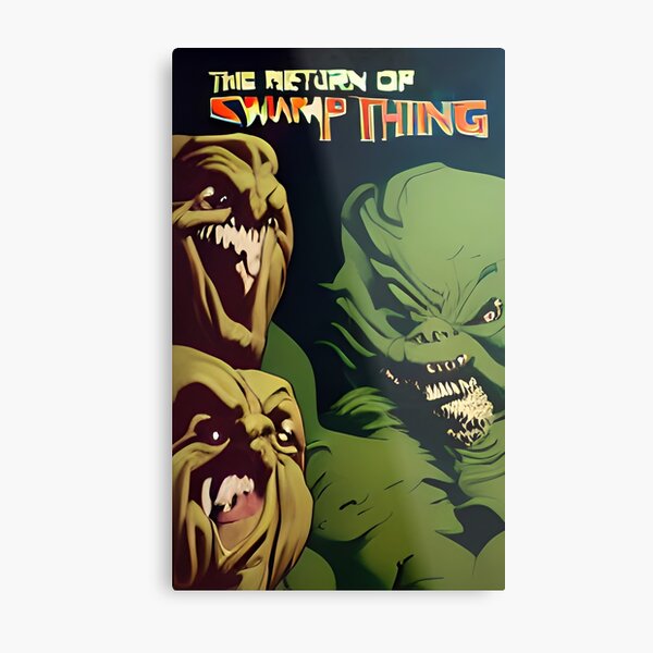 The Return of Swamp Thing (design 1) Metal Print