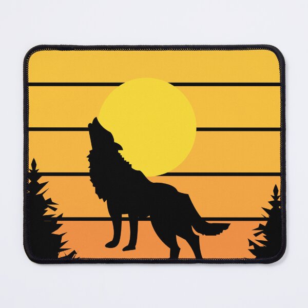 Item preview, Zidika wolf howling at the forest at sunset designed and sold by klimov0101.