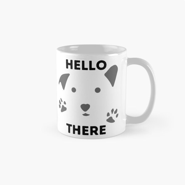 Aperçu de l'œuvre Bonjour! Conception mignonne de visage et de pattes de chien créée et vendue par CreativNode.