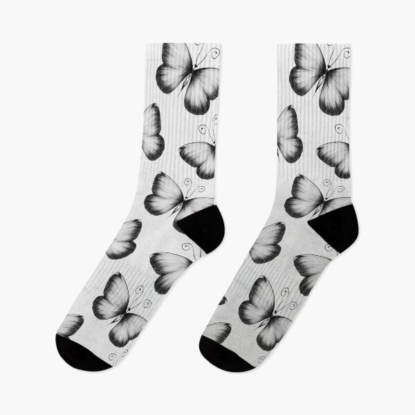 Item preview, Gray Butterfly Pattern designed and sold by LouJah-.
