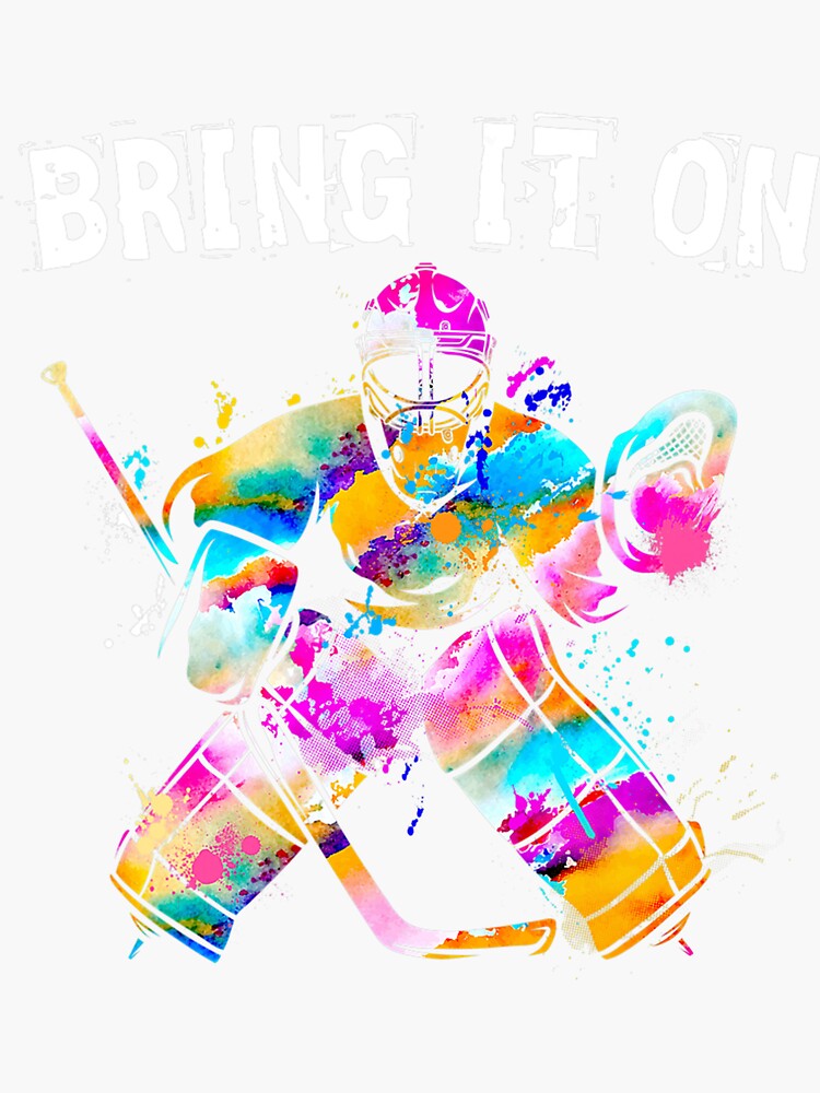 "Ice Hockey Player Goalkeeper Ice Hockey Goalie Gift" Sticker for Sale