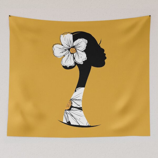 Item preview, Golden African flower goddess designed and sold by DaniBazz.