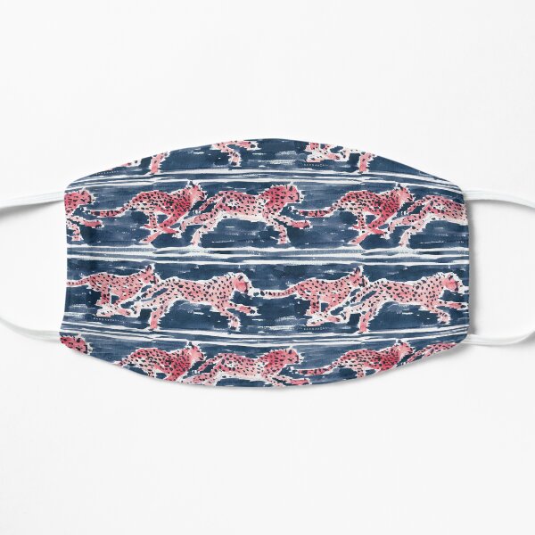 SPEEDY CHEETAHS in NAVY Flat Mask