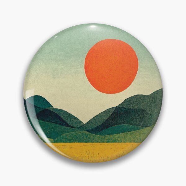 Item preview, Sol naranja saliendo sobre las montañas designed and sold by MadSwellDesigns.