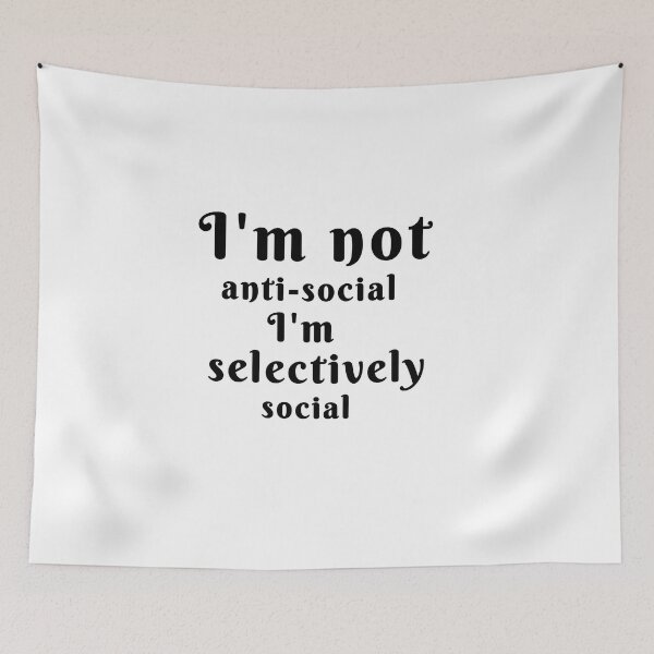 Item preview, I'm not anti-social I'm selectively social designed and sold by We Grow.