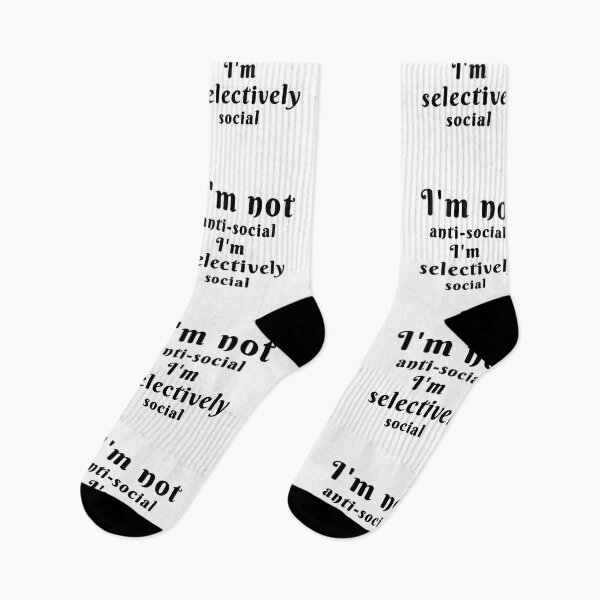 Item preview, I'm not anti-social I'm selectively social designed and sold by We Grow.