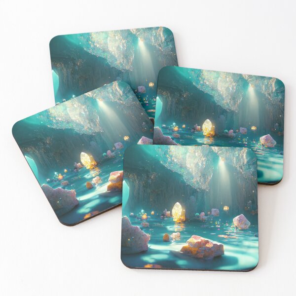 Item preview, imagine Cave full of glowing crystal and a underwater shiny lake designed and sold by ShopThousand.