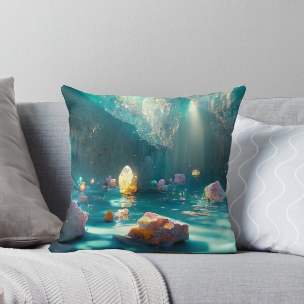 Item preview, imagine Cave full of glowing crystal and a underwater shiny lake designed and sold by ShopThousand.