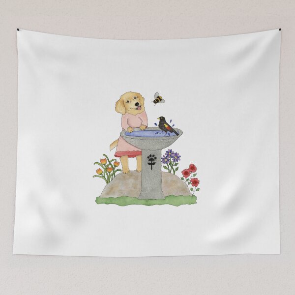 Item preview, Petunia Puppylove in the garden designed and sold by PawsInTheGarden.