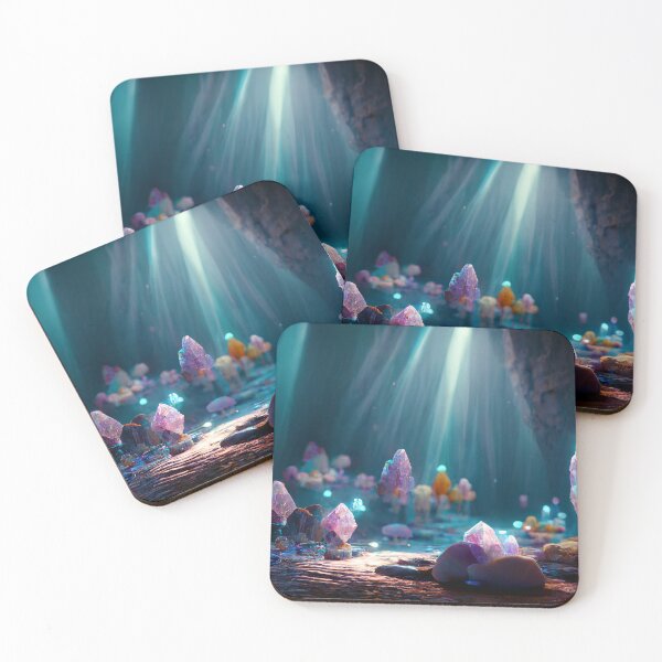 Item preview, imagine Cave full of glowing crystal and a underwater shiny lake designed and sold by ShopThousand.