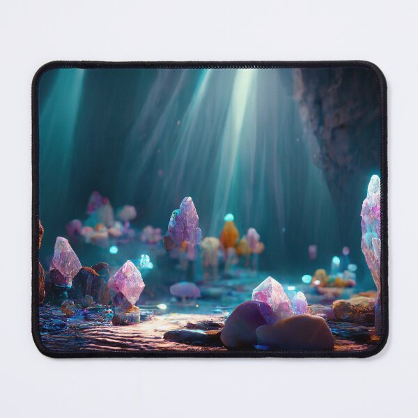 Item preview, imagine Cave full of glowing crystal and a underwater shiny lake designed and sold by ShopThousand.
