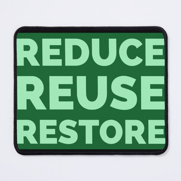 Item preview, Typography Reduce Reuse Restore (green version) designed and sold by bewareofpossum.