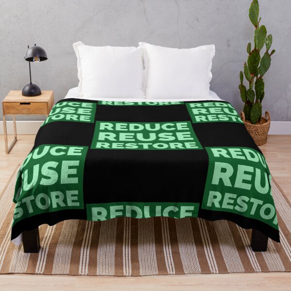 Item preview, Typography Reduce Reuse Restore (green version) designed and sold by bewareofpossum.