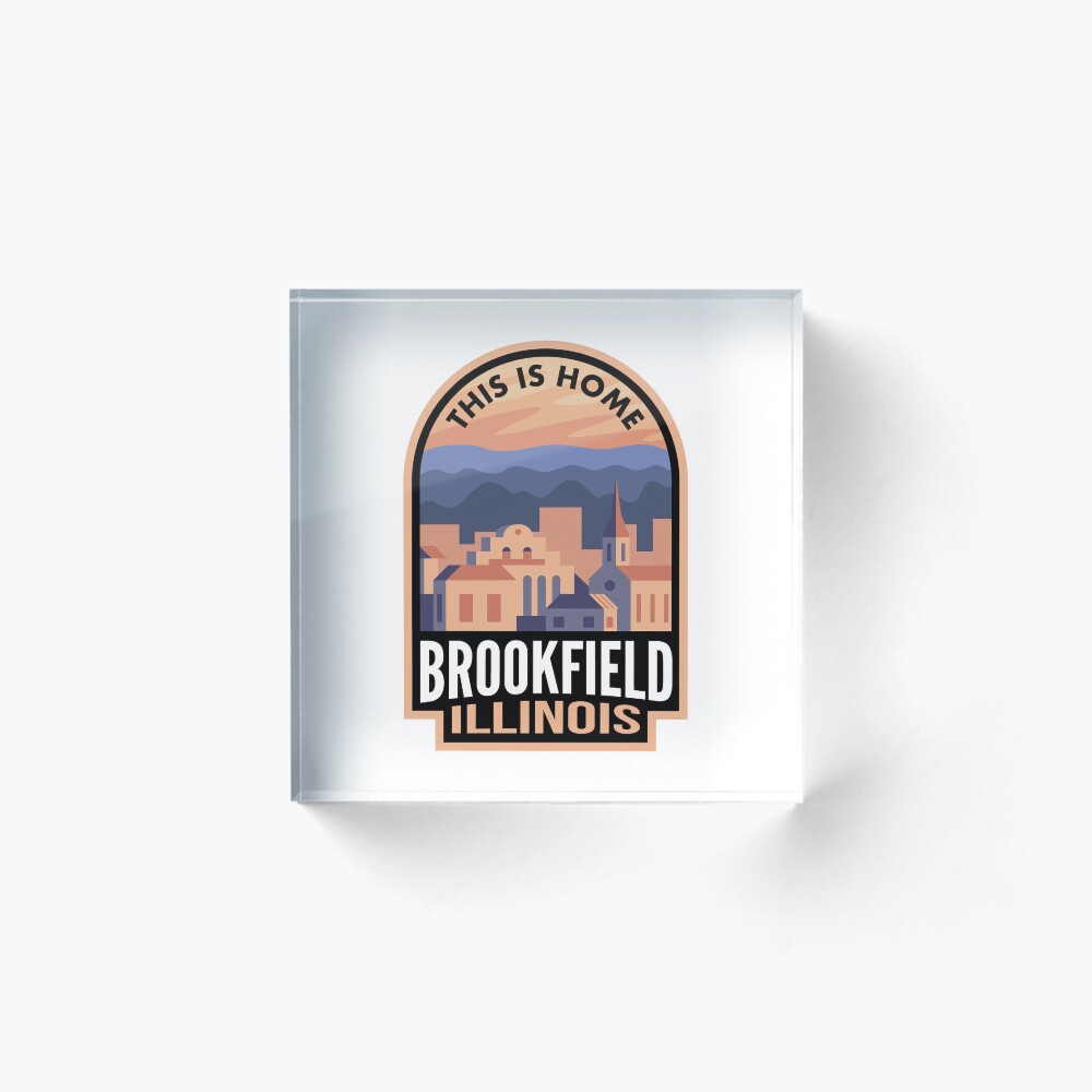 Vista previa del artículo con la obra «Bloque acrílico», diseñado y vendido por HalpinDesign.