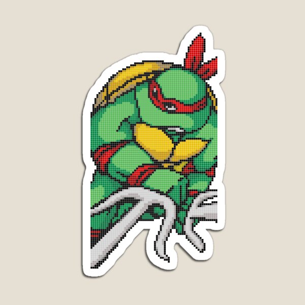 TMNT Raph, Pixel Arcade Edition Magnet
