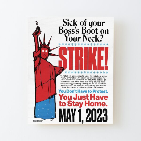 General Strike 2023 Wood Mounted Print