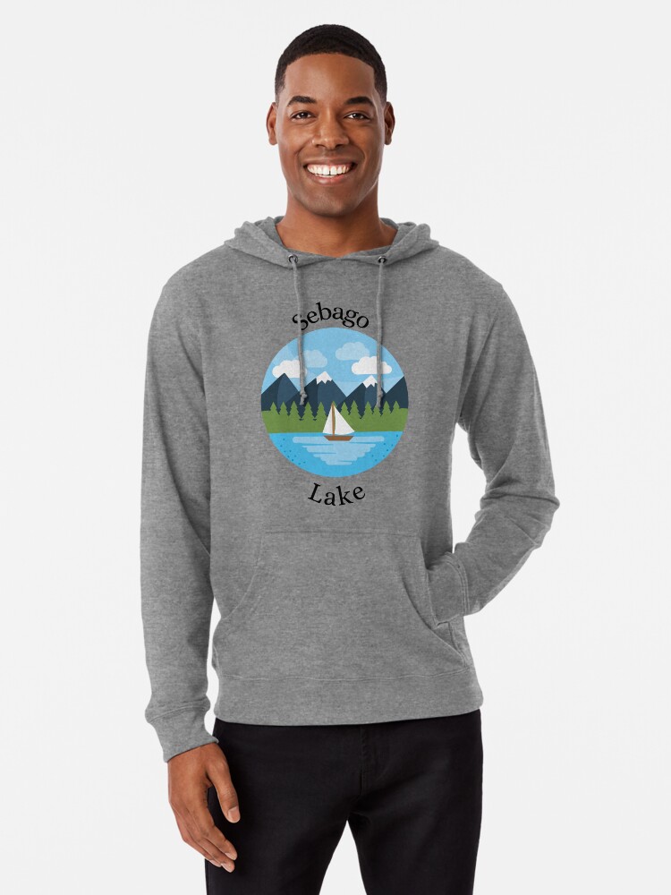 Sebago Lake: A Natural Gem in Maines Heart Lightweight Hoodie for Sale by  OddsandEnds58
