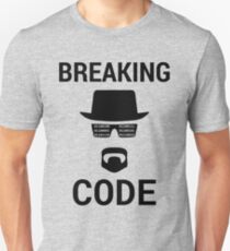 Breaking Code - Computer Hacker & IT Sicherheitsexperte Black Design Unisex T-Shirt