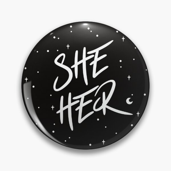 Item preview, Stars She/Her Pronouns  designed and sold by MoonMint.