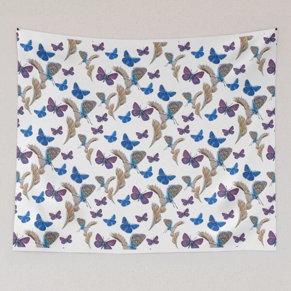 Item preview, Blue Butterfly pattern designed and sold by IslesArt.
