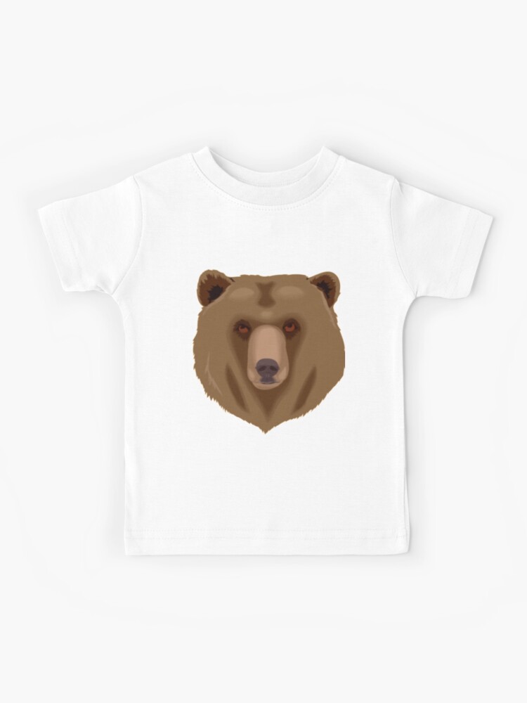 GROWL Cute Childrens Bears Shirts for Kids Cartoon Bear Face Tank Top