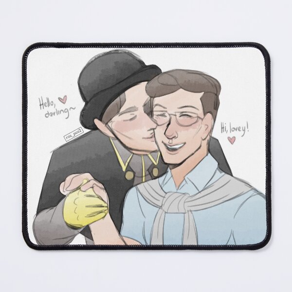 Item preview, Soft kiss on the cheek - Moceit (Sanders Sides) designed and sold by Rosalynd Byass.