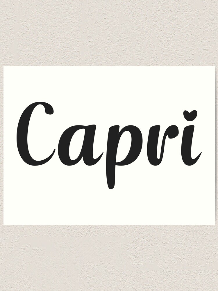 Capri Name | Art Print