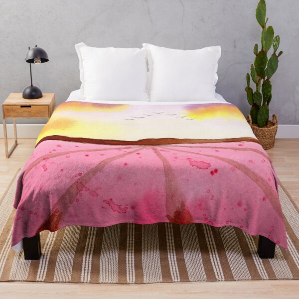 Item preview, red flower field designed and sold by Sonderblume.