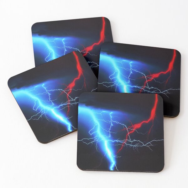 Item preview, Red & Blue thunder storm designed and sold by Acestas-1.