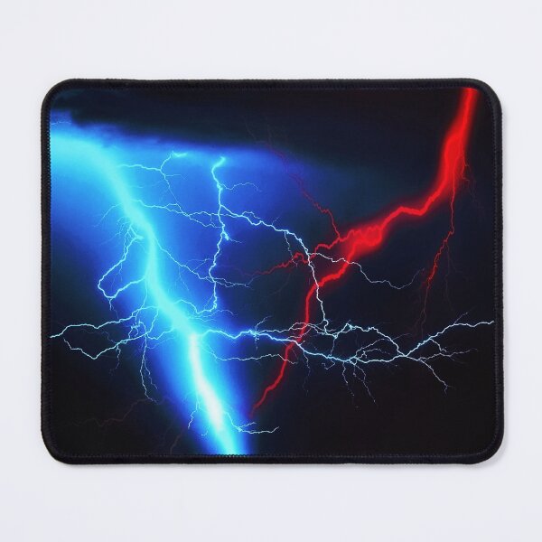 Item preview, Red & Blue thunder storm designed and sold by Acestas-1.