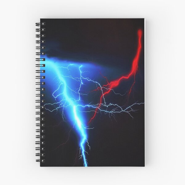 Item preview, Red & Blue thunder storm designed and sold by Acestas-1.