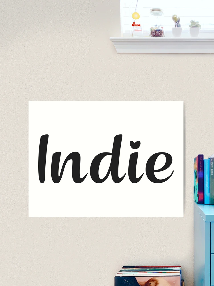 Indie Name Art Print for Sale by 99Posters